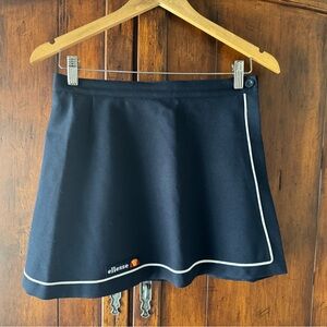 Vintage Ellesse Navy Tennis Skirt Made in Italy